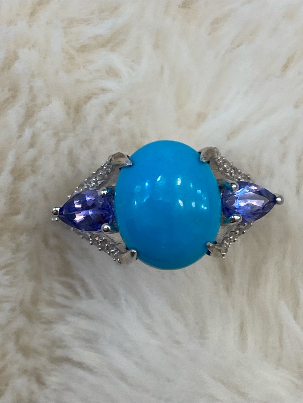 Turquoise Tanzanite Ring